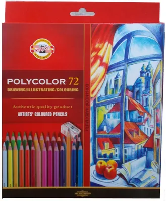 Zdjęcie produktu dla Kredki POLYCOLOR 72 kolory Koh-I-Noor 3837