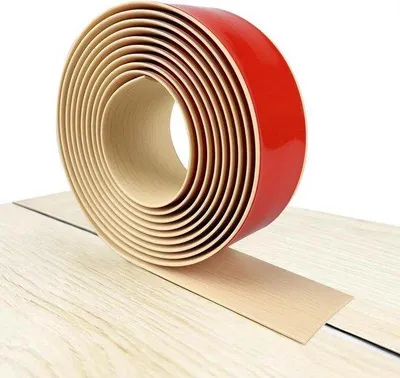 Obrázek produktu pro Samolepicí krycí lišta měkký přechodový profil - laminátové parkety - dřevěný vzor 1 m