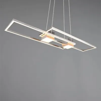 Image de Luminaires TRIO Suspension ALBANY BHT 100x150x28 cm gris Lampe suspendue