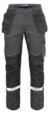 Immagine prodotto di Projob - Pantaloni da lavoro "7509" da uomo, modello ET1188 (taglia 36R), colore grigio/nero