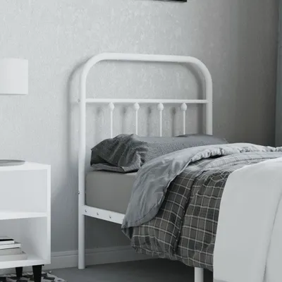 Produktbild von vidaXL Kopfteil Metall Weiß 75 cm - Kopfteil - Kopfteile - Bettkopfteil - Bettkopfteile