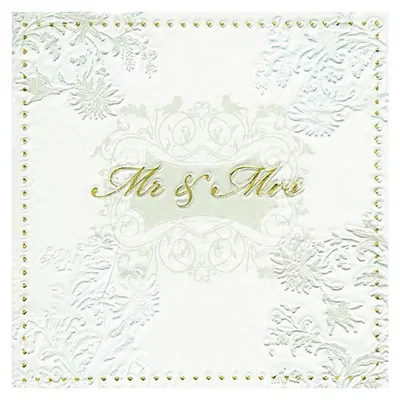 Produktbild von Paper + Design Mr. & Mrs., Gold, Seidenpapier, Abbildung, 330 mm, 330 mm, 20 Stück(e)