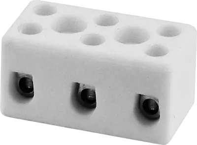Zdjęcie produktu dla Simet Złączka Gwintowa Ceramiczna 3x4mm2 Uniwersalna 450V 32A Biała 71.9199