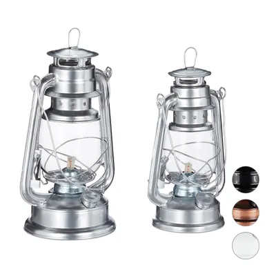 Produktbild von relaxdays Petroleumlampe 2er Set