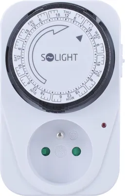 Zdjęcie produktu dla Mechaniczny tygodniowy wyłącznik czasowy Solight DT02, 230V/16A, zabezpieczenie przed dziećmi