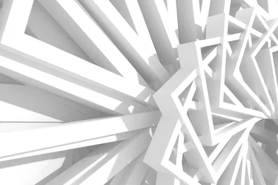 Obrázok produktu pre Dimex, fototapeta MS-5-2597 Abstraktný biely geometrický vzor 375 x 250 cm