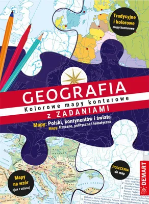 Imagen del producto de Geografia. Kolorowe mapy konturowe z zadaniami