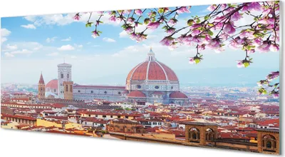 Produktbild von Glasbilder 125x50 Wandkunst Italien Kathedrale Panorama Nacht