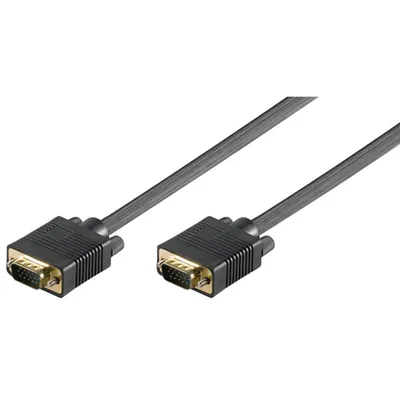 Produktbild von Full HD SVGA-Monitorkabel, vergoldet VGA-Stecker (15-polig) > VGA-Stecker (15-polig)
