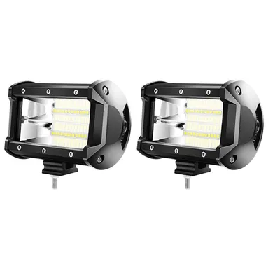 Produktbild von UISEBRT 2 x 72W LED Arbeitsscheinwerfer LED Zusatzscheinwerfer Offroad Scheinwerfer 10800LM 10-30V 6000K Wasserdicht IP67 Arbeitslicht
