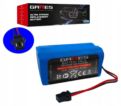 Zdjęcie produktu dla Gares Akumulator do Proscenic 850T 850P CMICR18650F8M7-4S1P 14,4V | 14,4V 3,5 Ah Li-Ion | Mocna Bateria do Robot Sprzątający | Wydajny Zamiennik Gares®