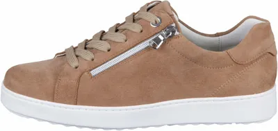 Produktbild von Damen Sneaker Braun mit Schnürung und seitlichem Reißverschluss
