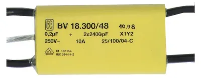 Produktbild von Entstörschutz 0,2 µF uF 250V 10A Netzfilter Typ BV 18300/48 für Kleingeräte