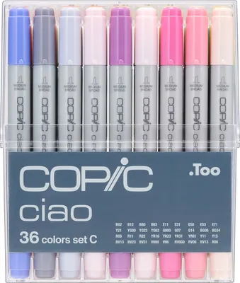 Produktbild von Copic Ciao Set C Grafikmarker - Nachfüllbar mit Copic Ink - 36Stk