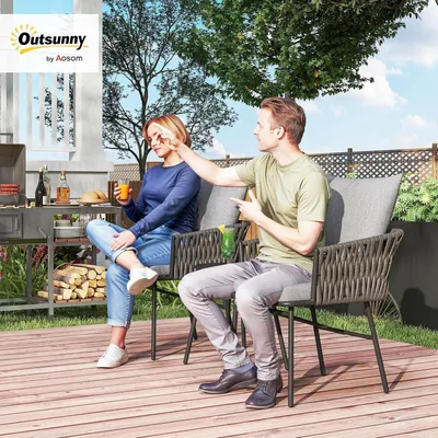 Obrázok produktu pre Ratanový záhradný set – Súprava záhradného nábytku – Balkónový set – Záhradný nábytok – Bistro nábytok – Odolný umelý ratan