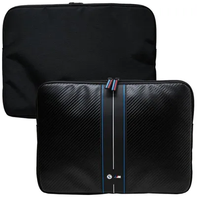 Produktbild von Bmw Carbon & Blauer Streifen Laptop Hülle 16" - Schwarz