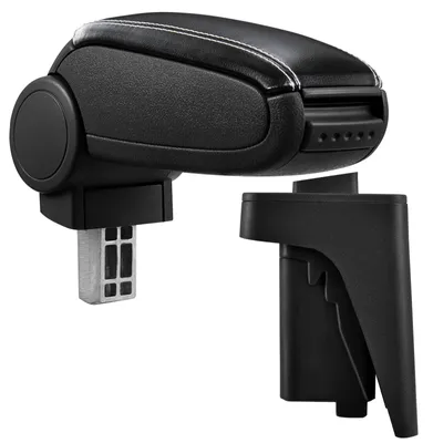Produktbild von Armlehne Mittelarmlehne Leder Bezug schwarz weiß für Audi A3 S3 8P + Sportback