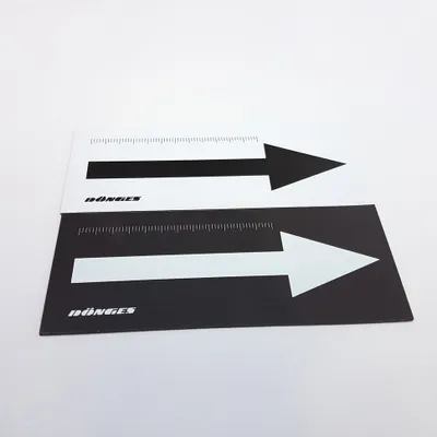 Produktbild von Dönges Pfeil mit mm-Skala, magnetisch, 65 x 20 mm (Magnetpfeil)