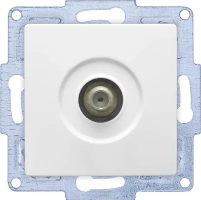 Produktbild von Gunsan VISAGE + MODERNA Modul Sat Steckdose TV Antennendose F Stecker Weiss