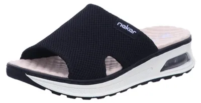 Produktbild von Rieker Damen Pantolette 40955-36, 40955-37, 40955-38, 40955-39, 40955-40, 40955-41, 40955-42, 40955-43 RIE-65651 schwarz/schwarz 41