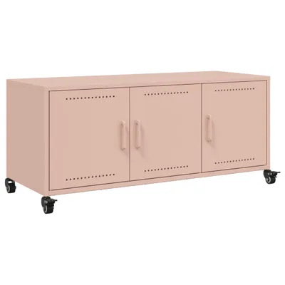 Obrázek produktu pro TV skříňka růžová 100,5 x 39 x 43,5 cm ocel