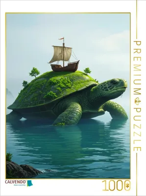 Produktbild von CALVENDO Puzzle Aspidochelone, aus der Mittelalterliche Mythologie | 1000 Teile Lege-Größe 64x48cm Foto-Puzzle für glückliche Stunden