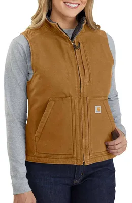 Zdjęcie produktu dla Damska Kamizelka Carhartt Sherpa Lined Mock Brown