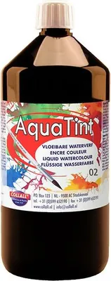 Produktbild von Collall Wasserfarbe Schwarz 1000ml - kreative Malfarbe für Kinder