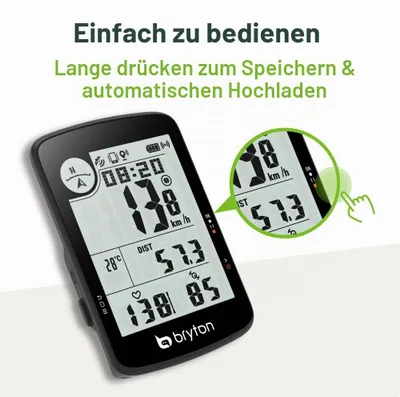 Produktbild von Bryton Rider 17e Fahrradcomputer Durchsichtig  Durchsichtig One Size