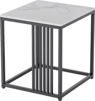 Obrázok produktu pre Odkladací stolík, moderný dizajn, jednoduchá montáž, BIELY