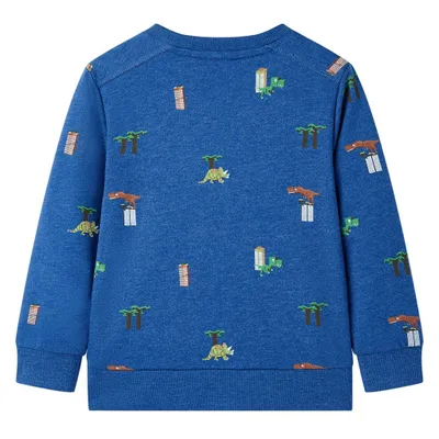 Immagine prodotto di vidaXL Felpa da bambino blu scuro melange 116