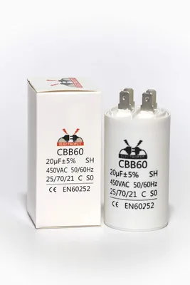 Motorlaufkondensator 450 V 20 µF CBB60 Polypropylen