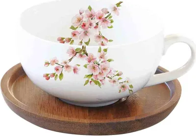 Immagine prodotto di Tazza e piattino in porcellana Sakura
