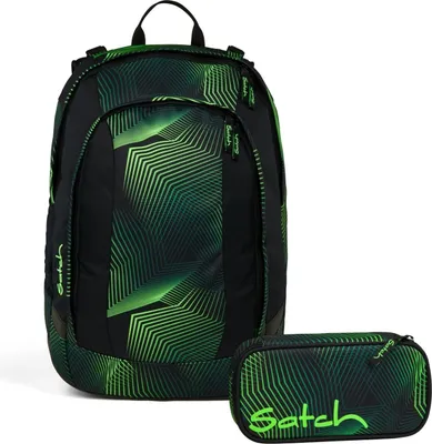 Produktbild von Satch Schulrucksack-Set AIR Seismic Green 2-teilig, Kollektion 2025
