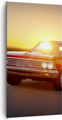 Produktbild von Bild auf Leinwand - Leinwandbild - Auto Straße - 65x120cm - Wand Bild - Wanddeko - Wandbilder - Leinwanddruck - Bilder - Kunstdruck - Wanddekoration - Leinwand bilder - Wandkunst - PA65x120-3702