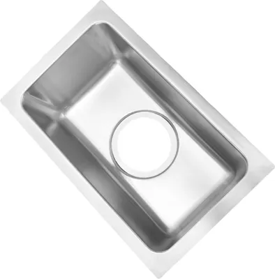 Obrázok produktu pre Barový drez 13,39 x 8,27 x 5,31 palca, jedno umývadlo, nerezová kuchyňa s odtokom, vlnitá rúrka pre vozidlo, loď, karavan, jachtu