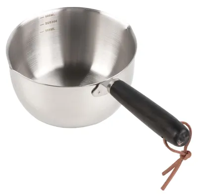 Melkpan Ø 10 cm, Edelstahl, 500 ml, mit Innenskala