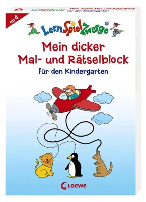Produktbild von Mein dicker Mal- und Rätselblock für den Kindergarten