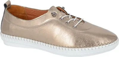 Produktbild von Mod Comfys - Damen Freizeitschuhe, Metallic, Leder DF2423 (42 EU) (Bronze)