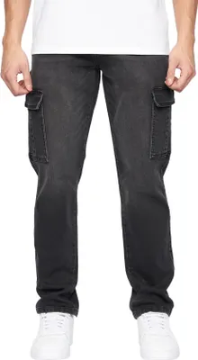 Obrázek produktu pro Crosshatch - Pánské džíny "Kremtap" cargo BG1395 (36R) (Black)