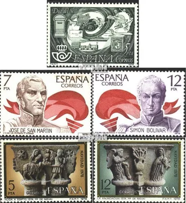 Produktbild von Briefmarken Spanien 1978 Mi 2372,2381-2382,2383-2384 (kompl.Ausg.) postfrisch Sondermarken