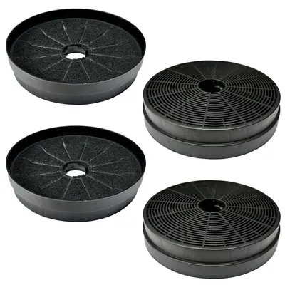 Aktivkohlefilter für Ciarra Hauben, 4er-Pack, 16x16x6 cm