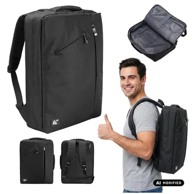 Produktbild von NanoRS Laptop-Rucksack 15,6" schwarz 43 x 30 x 10 wasserabweisend RS203 B