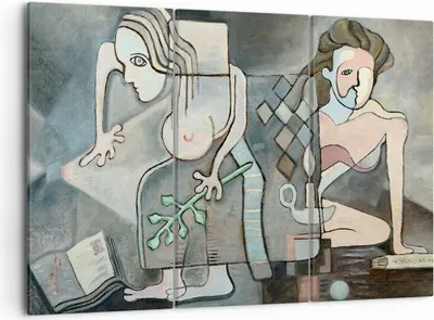 Produktbild von Bild auf Leinwand - Leinwandbild - Abstraktion modern - 105x70cm - Wand Bild - Wanddeko - Leinwanddruck - Bilder - Kunstdruck - Wanddekoration - Leinwand bilder - Wandkunst - CE105x70-3740