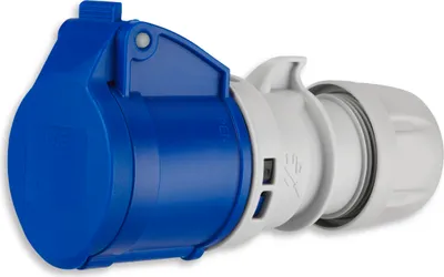 Produktbild von REV CEE-Caravan Kupplung, 3-polig (2P+PE) IP44, 230V 16A, blau