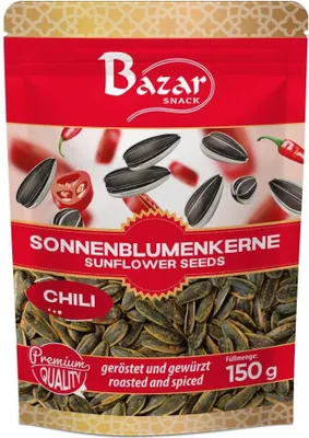 Produktbild von Bazar Sonnenblumenkerne, geröstet und gewürzt, mit Chili 150g