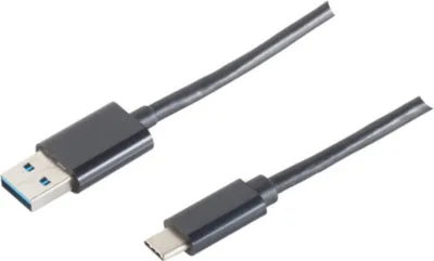 Immagine prodotto di S-Conn 14-10006 Cavo USB 1 m USB 3.2 Gen 1 (3.1 Gen 1) USB A USB C Nero (14-10006)