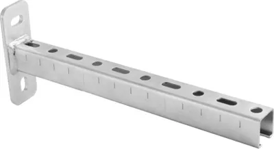 Zdjęcie produktu dla 2 sztuki - Profil wspornika szyny 28/30 480mm ocynkowany: 28/30 x 480mm Rozmiar: 28/30 x 480mm
