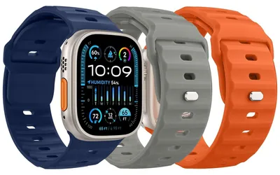 Image de Bracelet de remplacement en silicone pour Apple Watch Ultra et Series 1-9