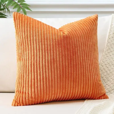 Obrázek produktu pro Pohovkaový polštář, potah, 55x55 cm, oranžová barva, 1 kus